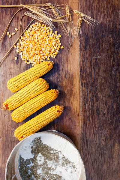 Ingredients of healthy eating from above — Stock Photo, Image