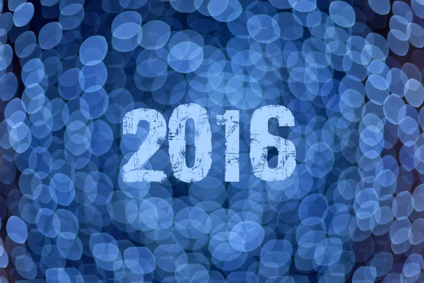 Abstract blue background for upcoming 2016 — Stock Photo, Image