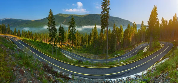 Panorama road Transalpina w Rumunii — Zdjęcie stockowe