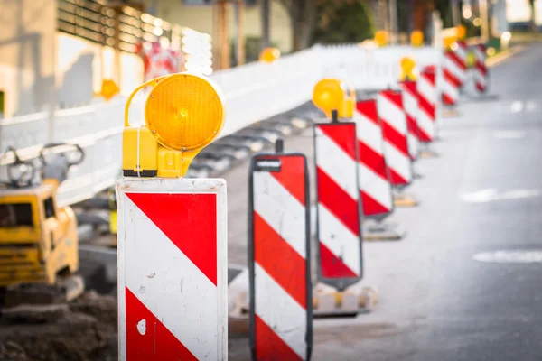 Orange traffic flashers — Stock Photo, Image