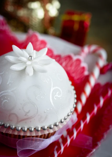 Cupcake para Navidad —  Fotos de Stock