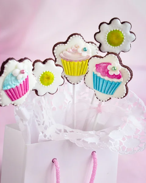 Birthday cupcakes — Stockfoto