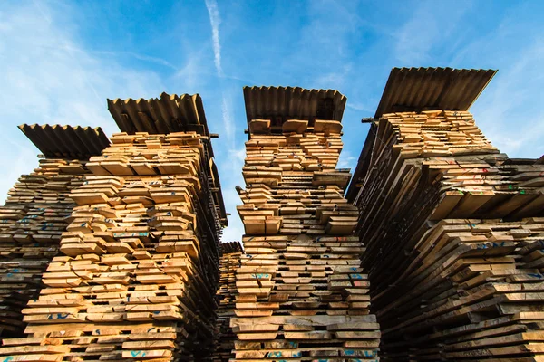 Stacks of wood — Stock Photo, Image