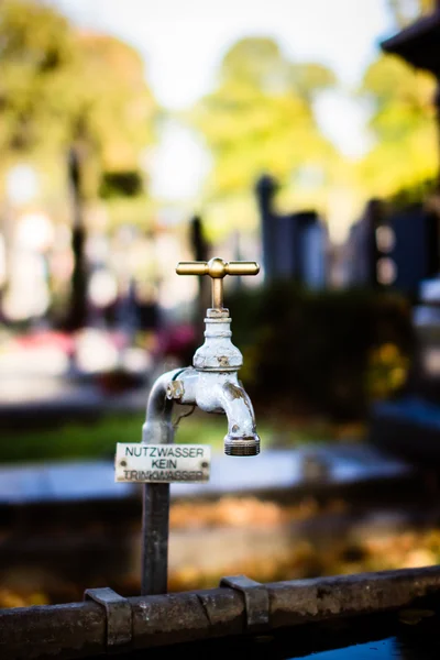 Tap on cemetery — Stock Photo, Image