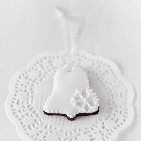 Bell kształt Christmas cookie — Zdjęcie stockowe