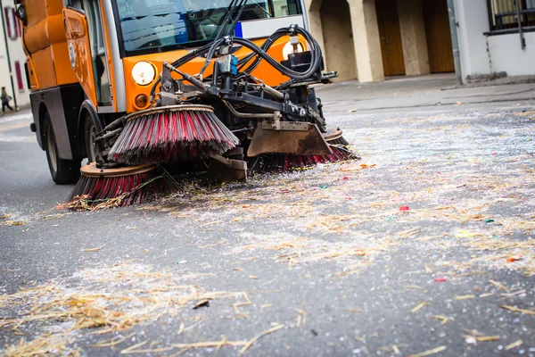 Street sweeper machine — Stock Photo, Image