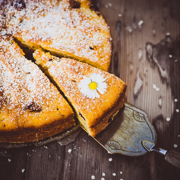 Delicious pie on table — Stock Photo, Image