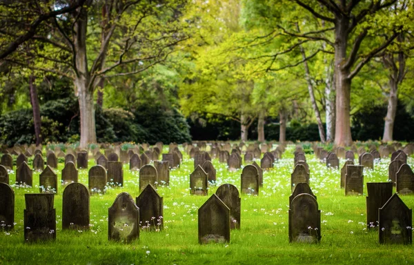 Kyrkogård Ohlsdorf i Hamburg — Stockfoto