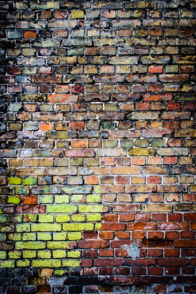 Colorful brick wall — Stock Photo, Image