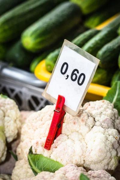 Price tag on market — Stock Photo, Image