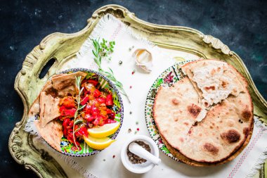 Kavrulmuş Bizanslılar sebze