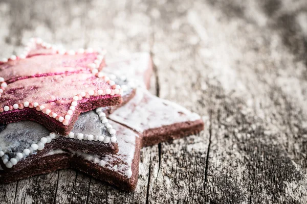 Zelfgemaakte kerstkoekjes — Stockfoto