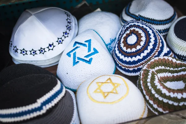 Collection of handmade Kippah — Stock Photo, Image