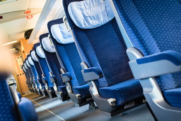 Empty seats in speed train — Stock Photo, Image