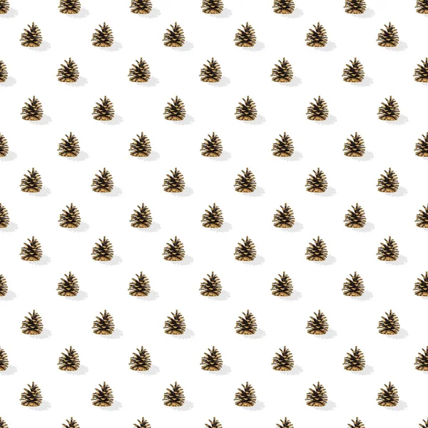 Seamless Pattern Spruce Bumps Symmetrical Layout White Background — Stock Photo, Image