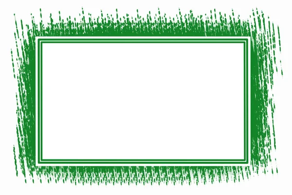 Рамка Абстрактном Фоне Зеленый Белый Фон — стоковое фото