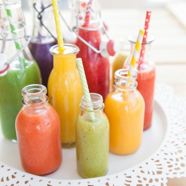 Taze smoothies çeşitli