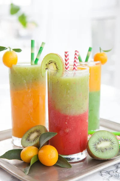 Smoothie made from a variety of fruits — Stock Photo, Image
