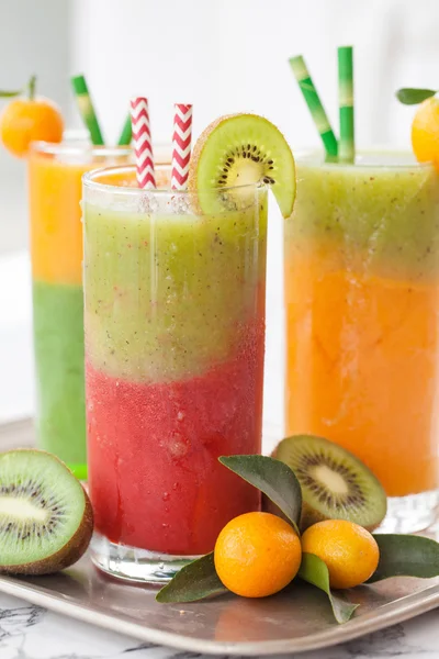 Smoothie made from a variety of fruits — Stock Photo, Image