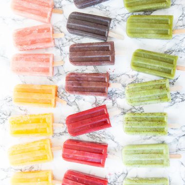Ev yapımı dondurma popsicles