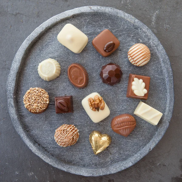 Selection of chocolates — Stock Photo, Image