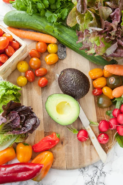 Variedad de verduras frescas — Foto de Stock