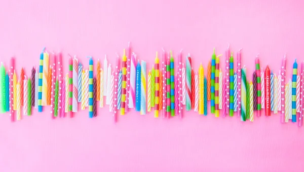 Variety of birthday candles — Stock Photo, Image