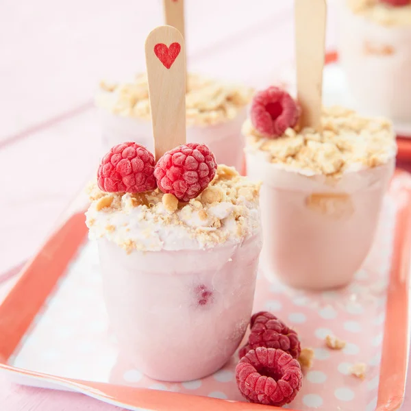 Homemade zamrożone popsicles — Zdjęcie stockowe