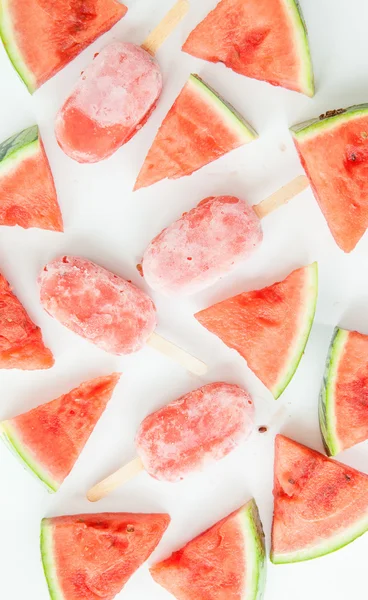 Homemade frozen popsicles — Stock Photo, Image