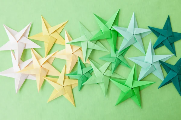 Estrellas coloridas de origami — Foto de Stock