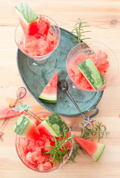 Fresh granita made from water melon — Stock Photo, Image