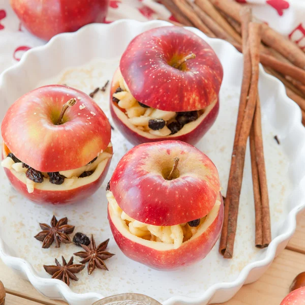 Preparing backed apples — Stock Photo, Image