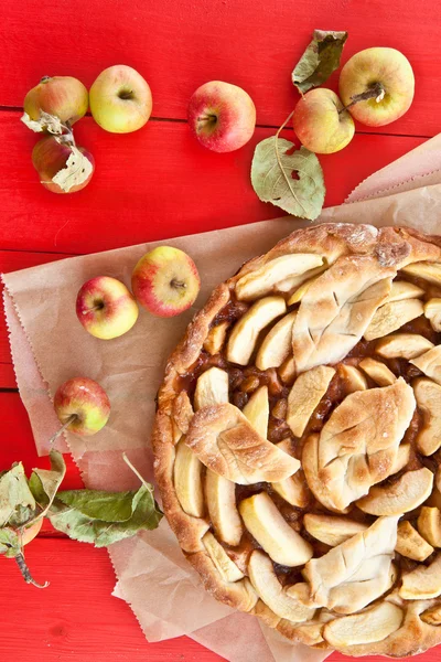 Tarta de manzana casera —  Fotos de Stock