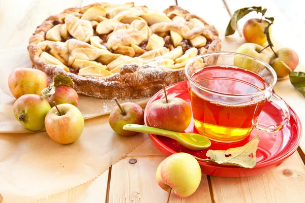 Zelfgebakken appeltaart — Stockfoto