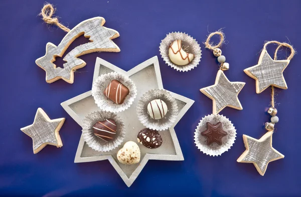 Yılbaşı çikolataları — Stok fotoğraf