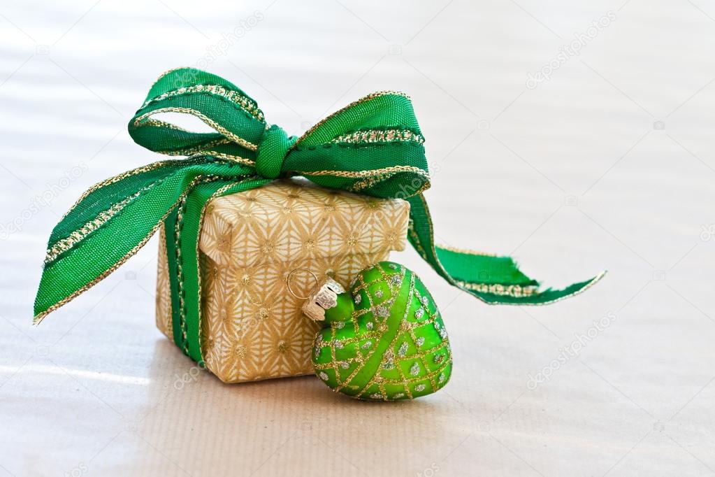 Little gift box with ribbon