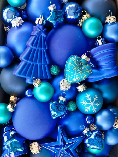 Background wth christmas baubles — Stock Photo, Image