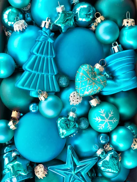 Antecedentes Navidad baubles —  Fotos de Stock