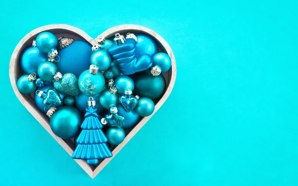 Background wth christmas baubles — Stock Photo, Image