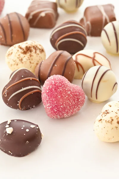 Selection of chocolate candy — Stock Photo, Image