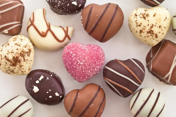 Selection of chocolate candy — Stock Photo, Image