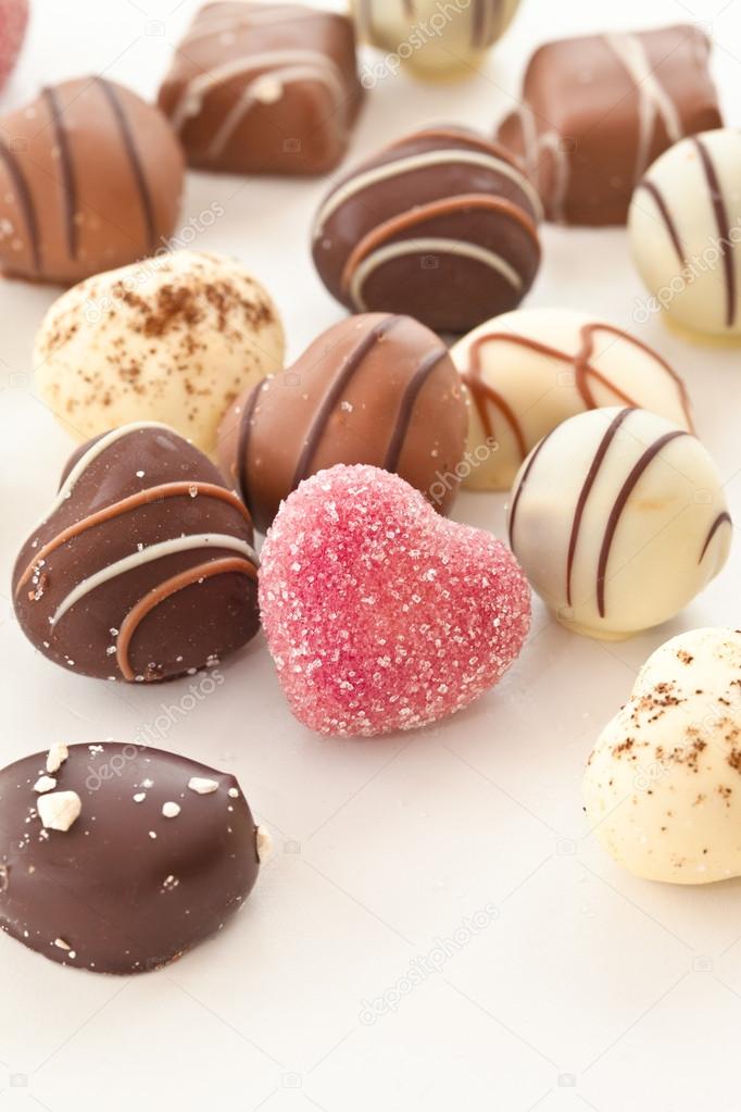 Selection of chocolate candy