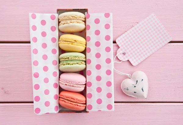 Färgglada macarons — Stockfoto