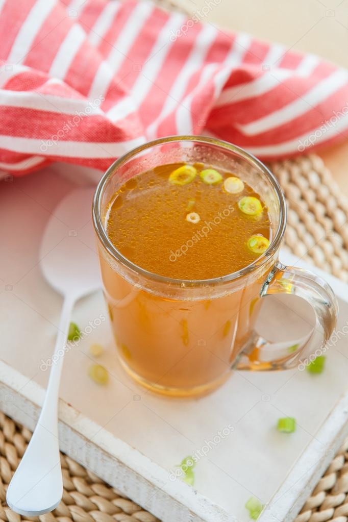 Homemade bone broth — Stock Photo © BarbaraNeveu 67801831