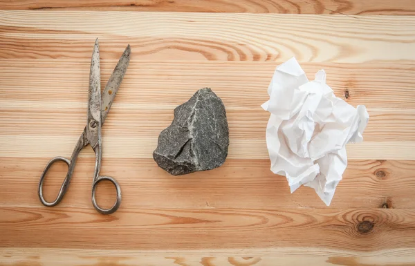 Rock, papír, nůžky — Stock fotografie
