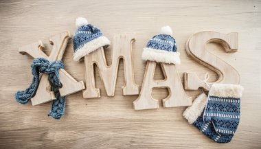 Xmas rustik harflerle