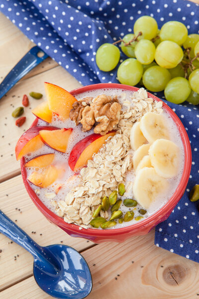 Smoothie Bowl with fresh fruits