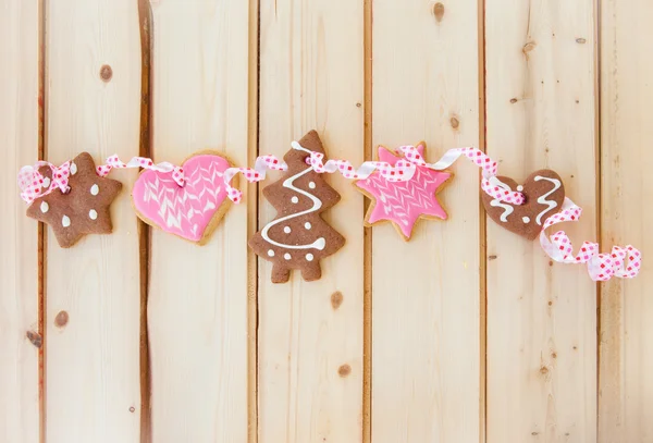 Variedade de biscoitos de Natal — Fotografia de Stock