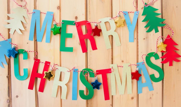 Merry Christmas garland — Stock Photo, Image