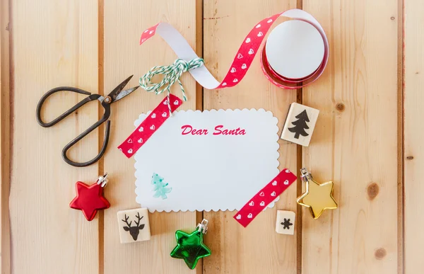 Tarjeta en blanco para Navidad — Foto de Stock